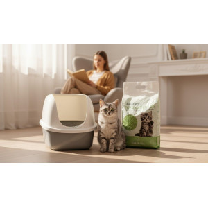 Żwirek tofu Zielona Herbata 6L dla kota | JuliaPets