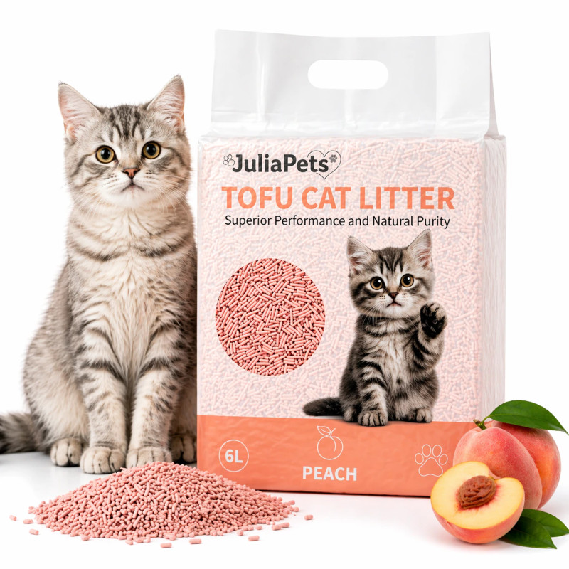 Żwirek tofu Brzoskwinia 6L dla kota | JuliaPets